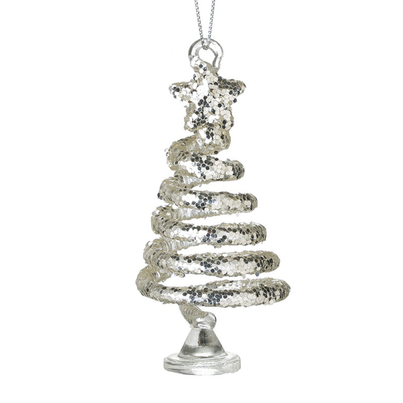8cm Glass Holiday Shaped Ornament