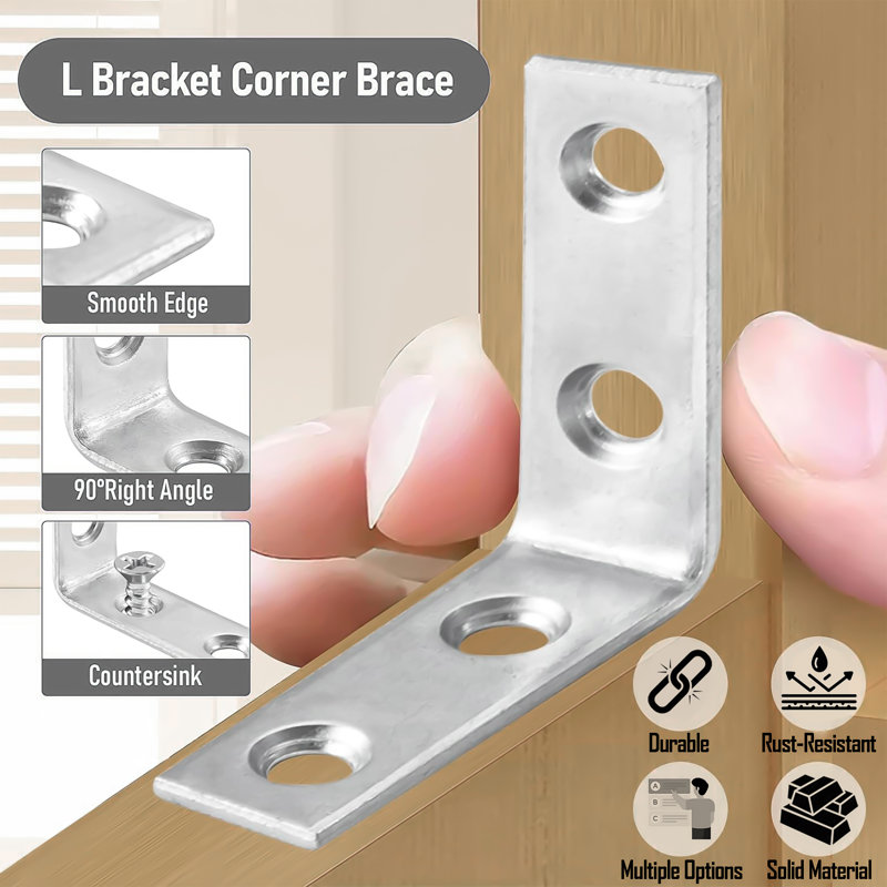 1-1/2 in. Zinc-Plated Corner Brace