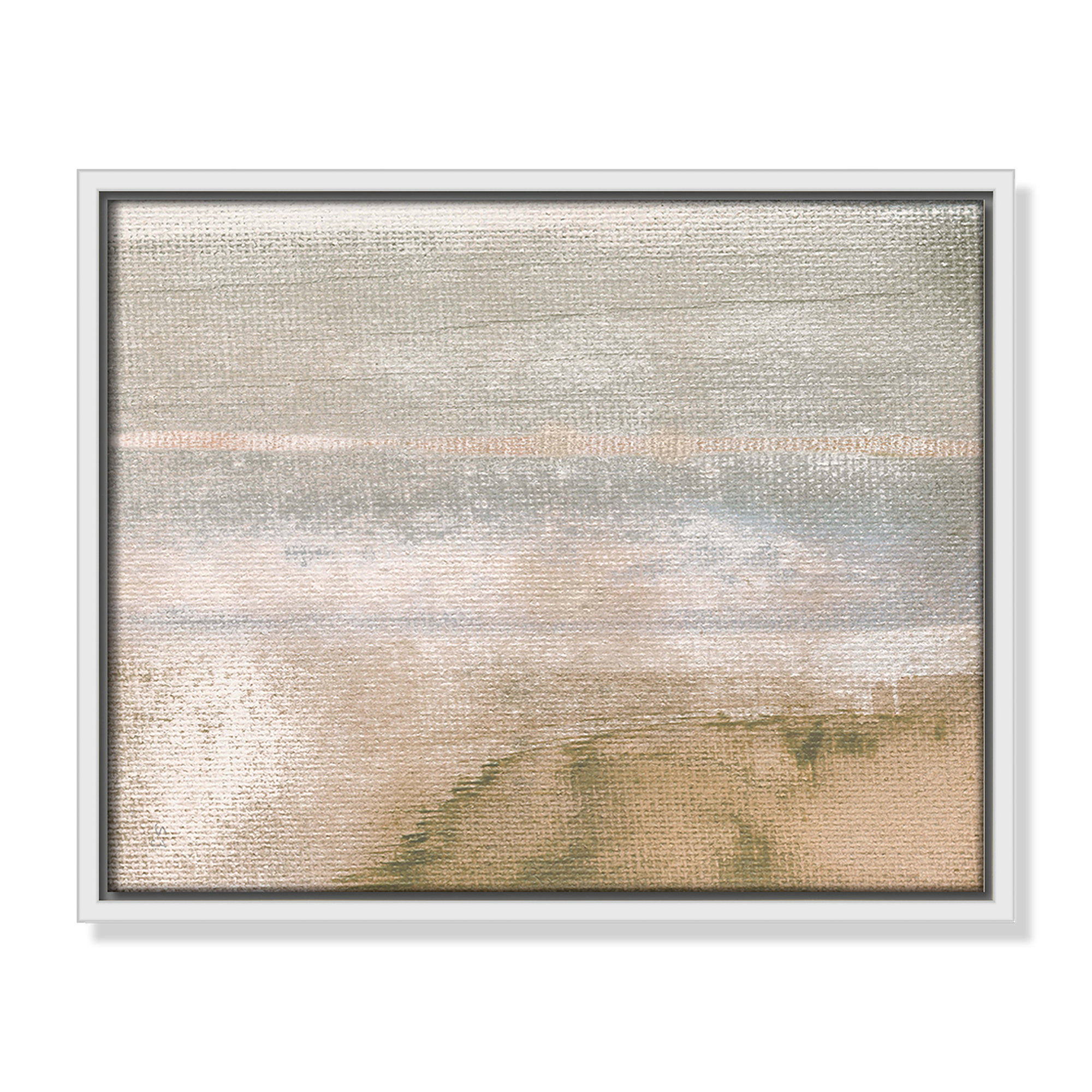 Dusk On Sand Lake II by Susan Jill, 15.5" W x 12.5" H, White