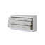 Commode 6 tiroirs Glam de style moderne en bois blanc