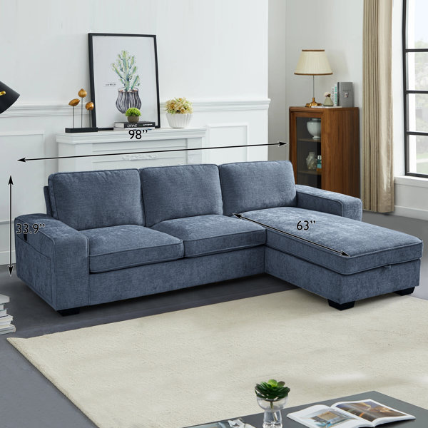 Latitude Run® Mahwah 98'' Upholstered Sofa & Reviews | Wayfair