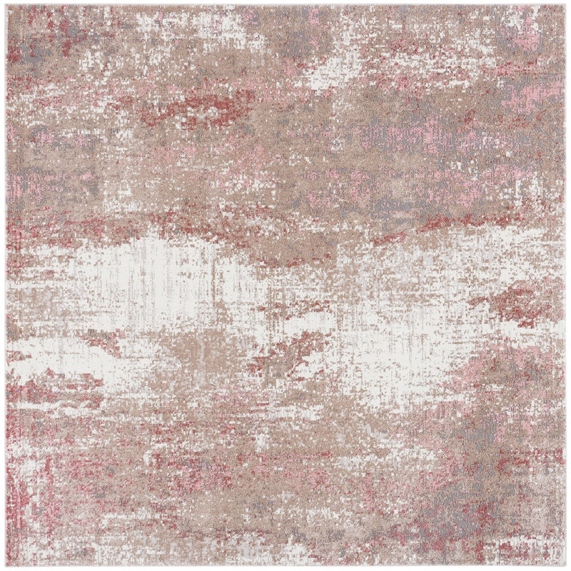 Ameer 800 Performance Abstract Rug, Square 6'7"