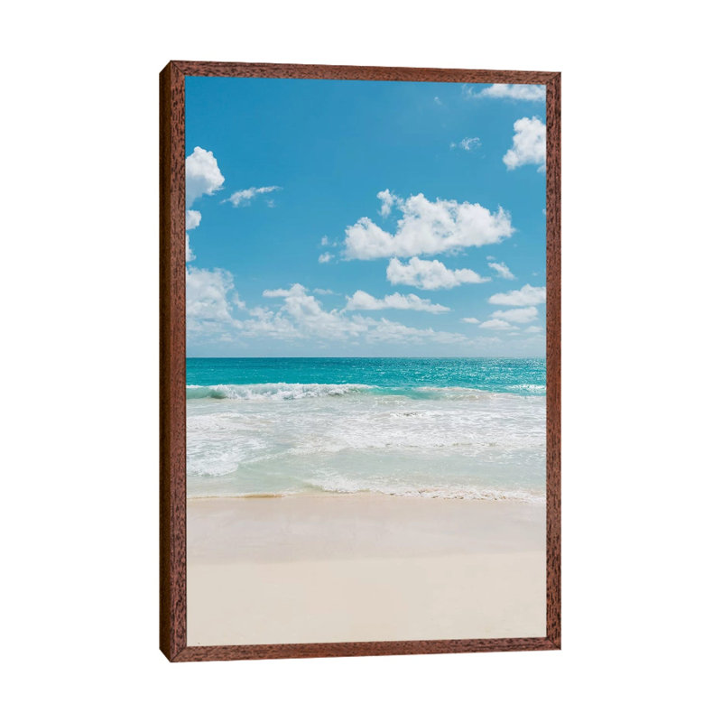 Oahu Hawaii III by Bethany Young - Print on Canvas, Classic Brown Wood Framed, 66.04cm H x 45.72cm W x 3.81cm D
