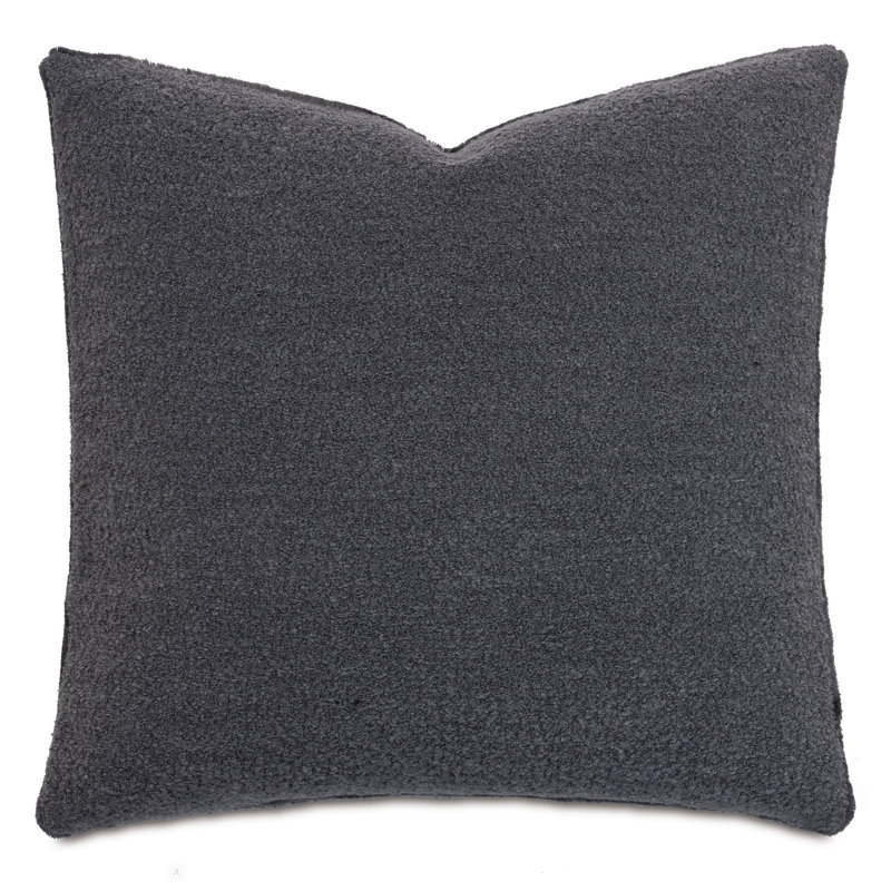 Lobos Square Pillow Cover & Insert, Slate