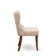 Geib Rubberwood Dining Table Set - Parsons Chairs with Linen Fabric Seat - Rectangular Kitchen Table