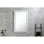 Miroir de 40 po x 28 po à DEL à intensité variable pour la salle de bain - brouillard, 3 options de couleur, mémoire, soins du visage idéaux brouillard à intensité variable, températures, transformation de la beauté