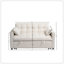Canapé-lit, canapé-lit escamotable en velours 3 en 1 avec accoudoirs, poches de rangement et 2 coussins, dossier réglable, canapé-lit pour le salon, lit variable dans la chambre à coucher