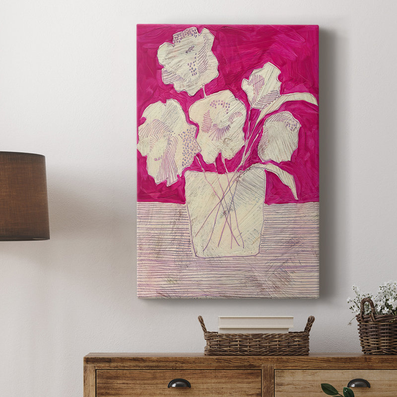 Fuchsia Arrangement I - Gallery Cavas, H 12 po x l 8 po