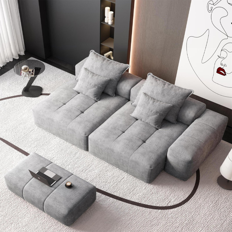 Canapé modulaire surdimensionné Modern, Gris
