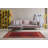 Ottomanson Athens Gradient Design With Multi-Line Borders Rubberback Rug, 3''3" X 5'', Red-1365925729