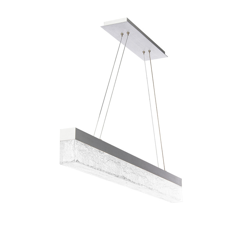 Effervescent 1 - Light LED Pendant, Brushed Aluminum