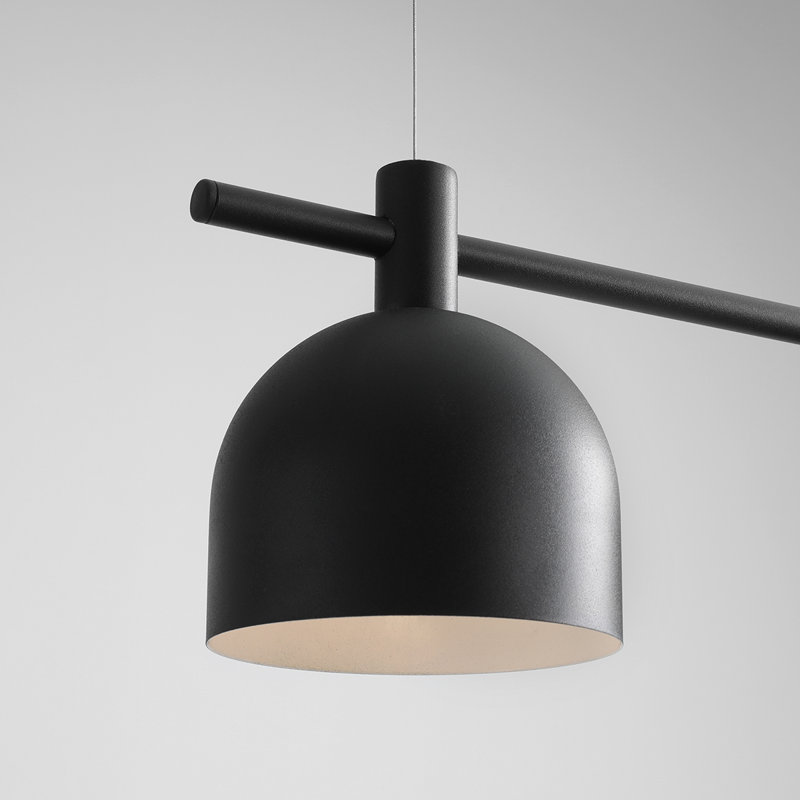 Beryl 3 - Light Kitchen Island Pendant, Black