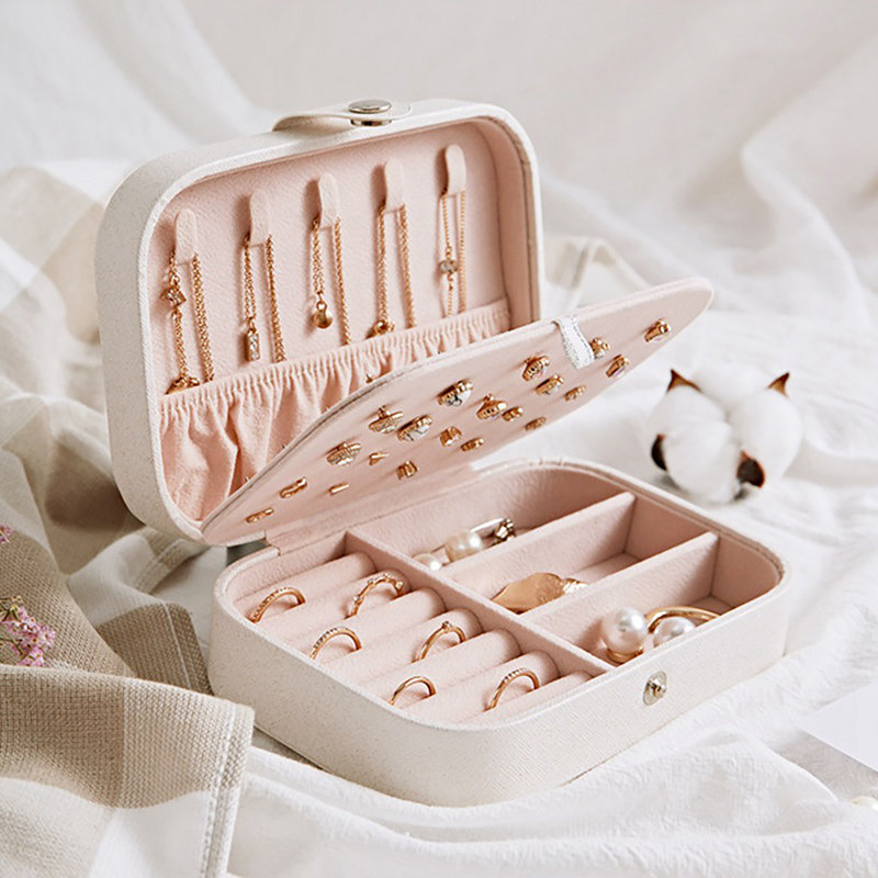 Boîte de rangement pour bijoux Somerset, Blanc
