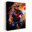 «Dynamic Cycling Athlete», impression murale contemporaine colorée-132470263