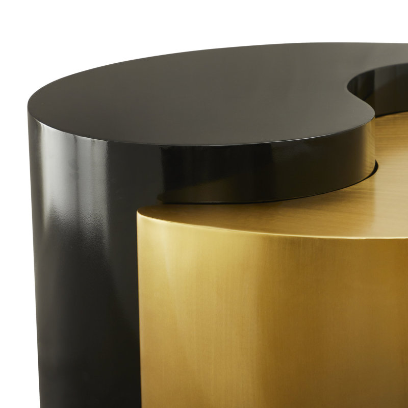Table basse Elegant Modern, Noir et or