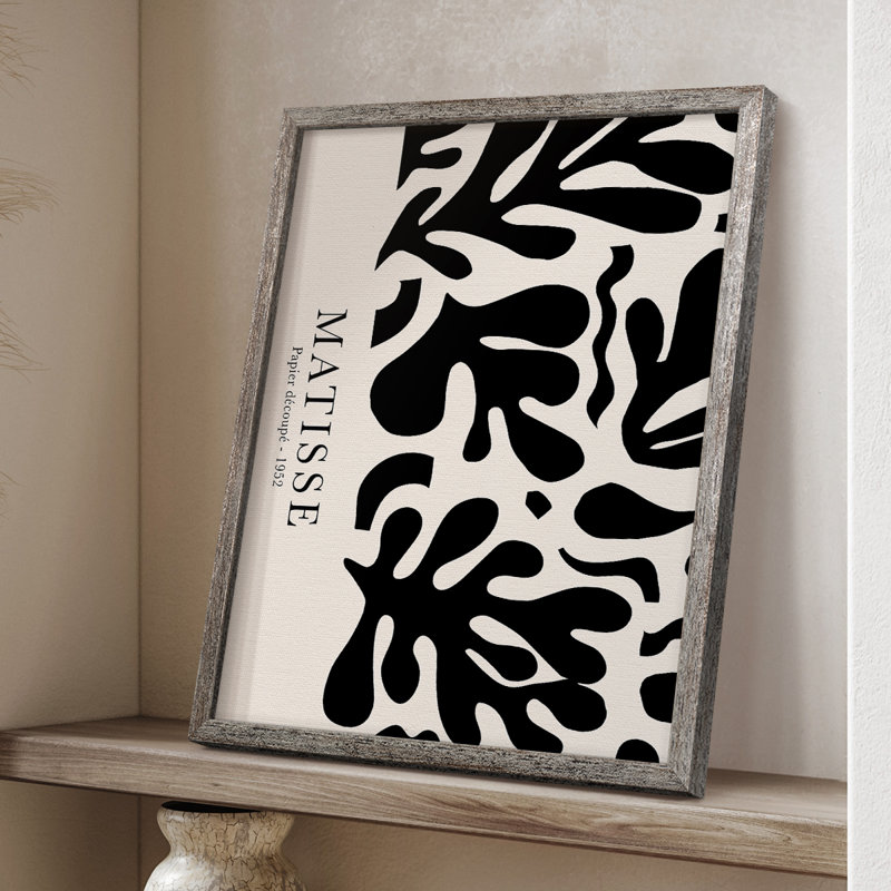 Matisse CCLXII, reproduction encadrée - bois massif, Argent rétro, H 11 po x l 9 po