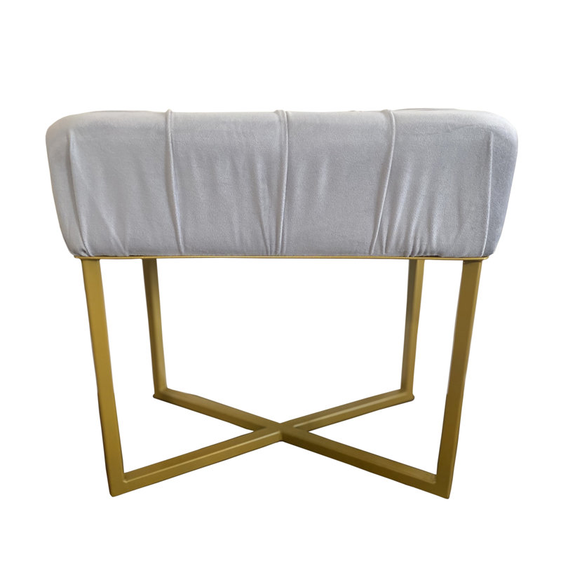 Alane Stainless Steel Accent Stool
