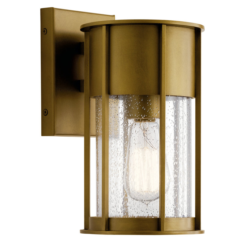 Griswalde Wall Light, Natural Brass, 11" H x 6" W x 8" D