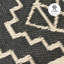 Tapis d'extérieur en paille de plastique imperméable Lakbir noir-1960152177