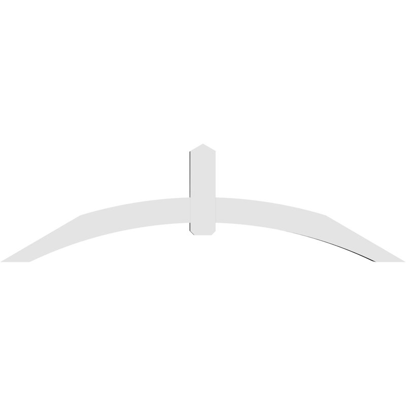 Support pour pignon en PVC Archdale, H 28 po x l 96 po (pas: 7/12), P 6 po x F 6 po