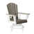 Blanc / grain de noyer foncé