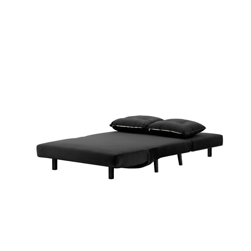 Rolen 2 Seater Sleeper, Black, Black