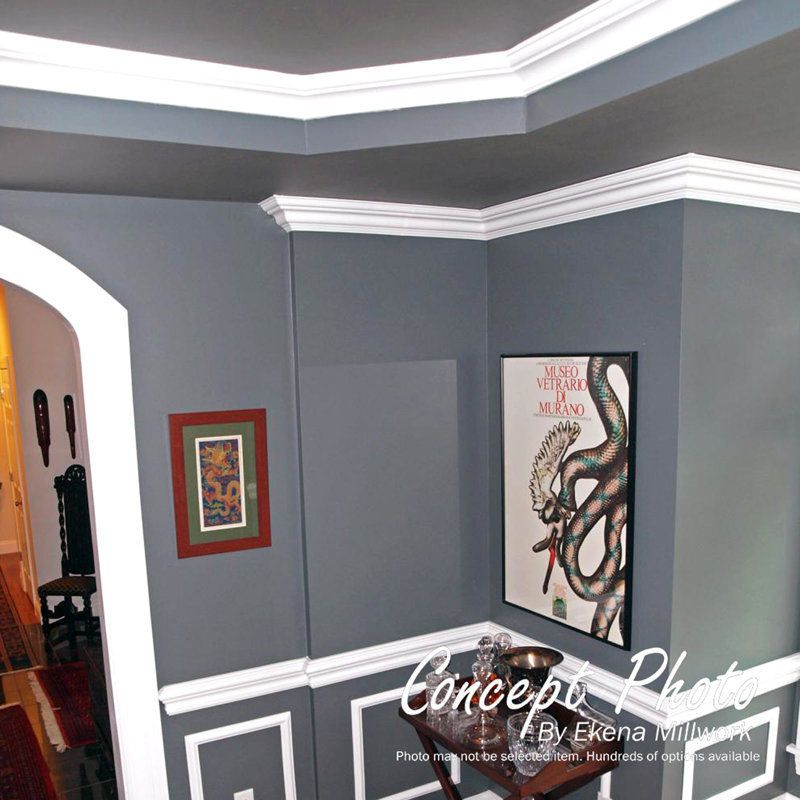 Bedford White Polyurethane Decorative Chair Rail Moulding