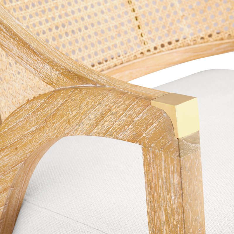 Edward Linen Armchair, Natural