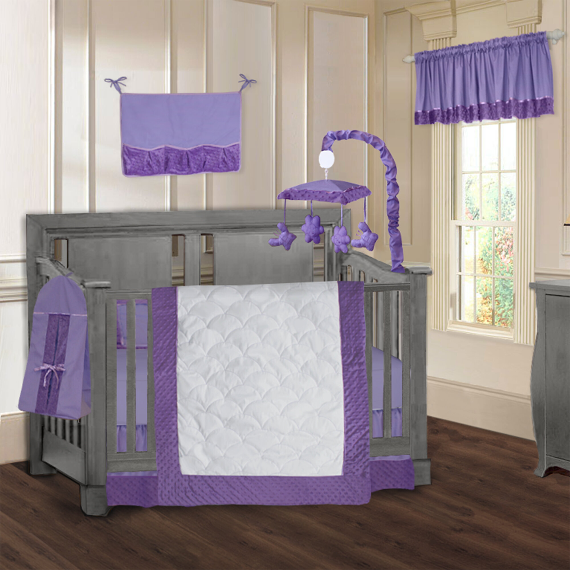 Harriet Bee Ono Minky Baby 9 Piece Crib Bedding Set & Reviews | Wayfair