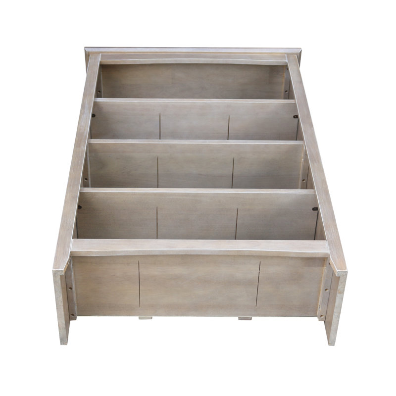 Aspatria Bookcase, (4 Shelves) 48" H x 32" W x 12" D, Washed Gray Taupe