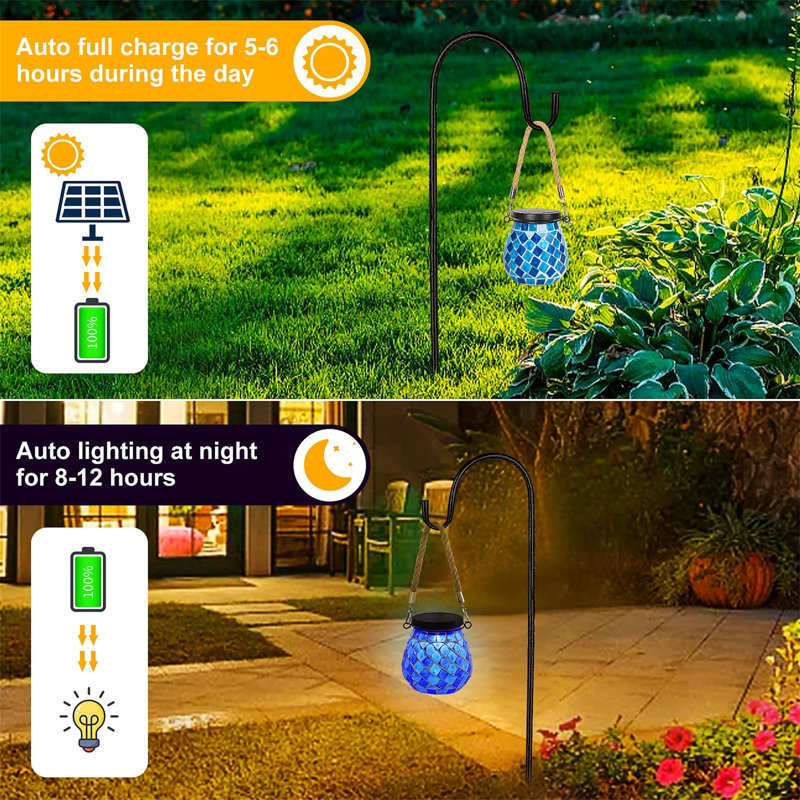 Ericka Solar Powered Outdoor Lantern