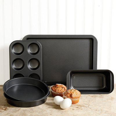 Sunbeam 5 Piece Non-Stick Steel Bakeware Set