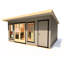 Shire Cali Home Office 16 Ft X 12 Ft With Side Shed
