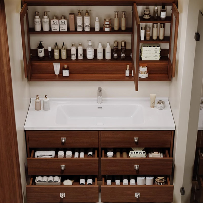 Medieval style retro bathroom cabinet