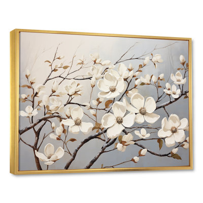 Reproduction sur toile White Dogwood Blossom Harmony IV