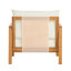 Chaises longues Comfort, style moderne en bois d'acacia pour terrasse