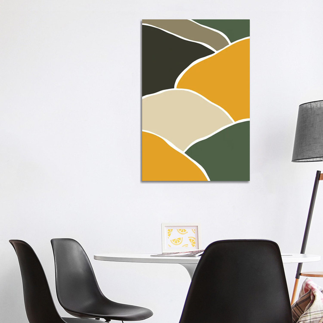 Wild Collection Hills Abstract von Pixy Paper - Galerie-verpackte Leinwand Giclée auf Leinwand