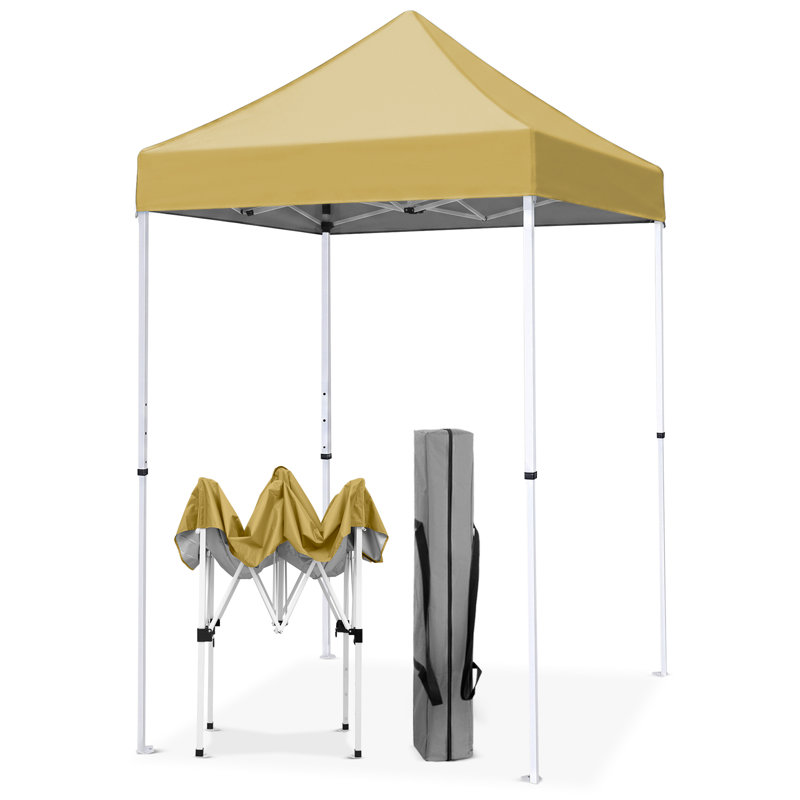 Auvent en métal l 5 pi x P 5 pi Pop Up, Beige