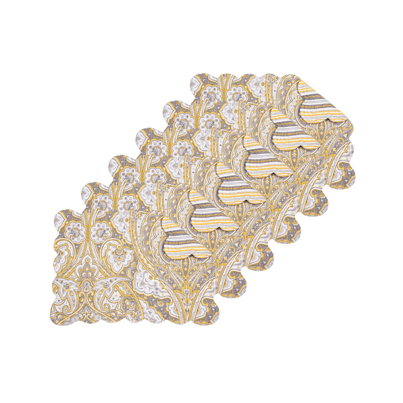 Yancy Damask Placemat Set of 6