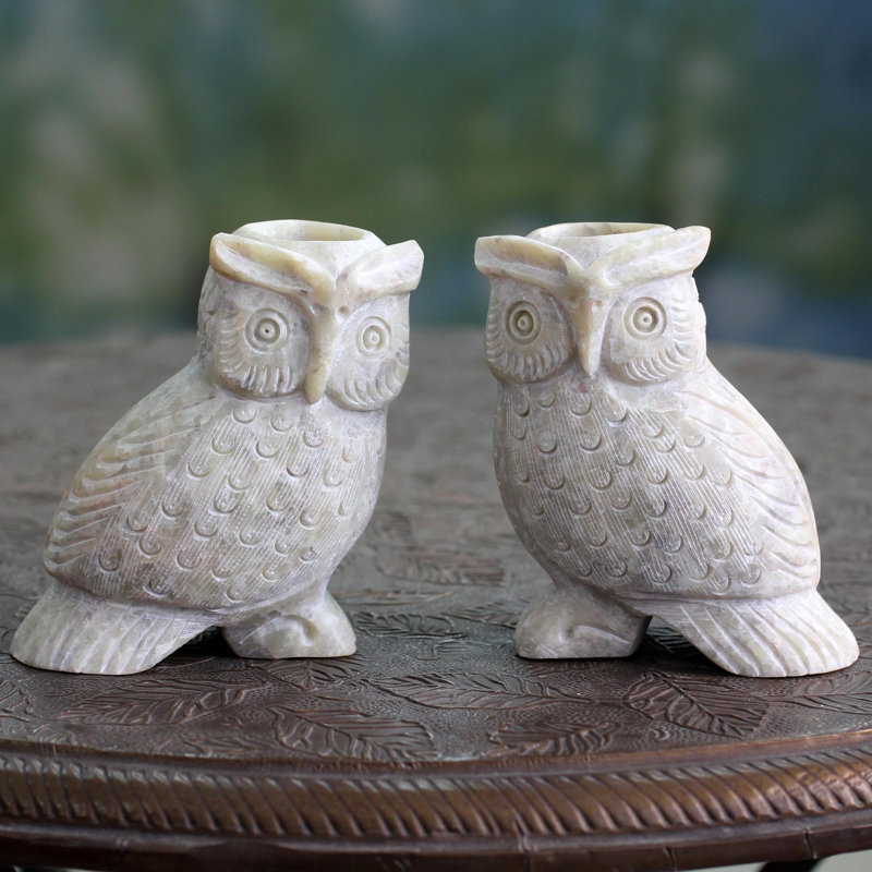 3.3'' H Stone Tabletop Candlestick