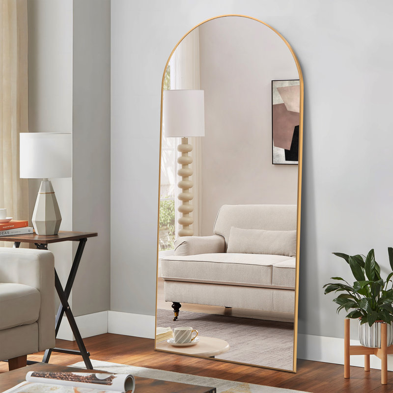 Miroir pleine grandeur Andin, Or, 64 po x 21 po