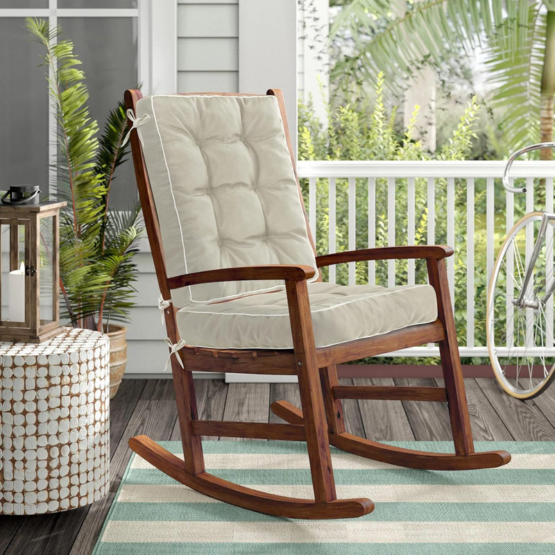 Rocking Chair Cushions, 19.5" W x 19.5" D, Brown