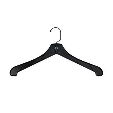 Break Resistant Clear Plastic Top Hanger for Dress/Shirt/Sweater