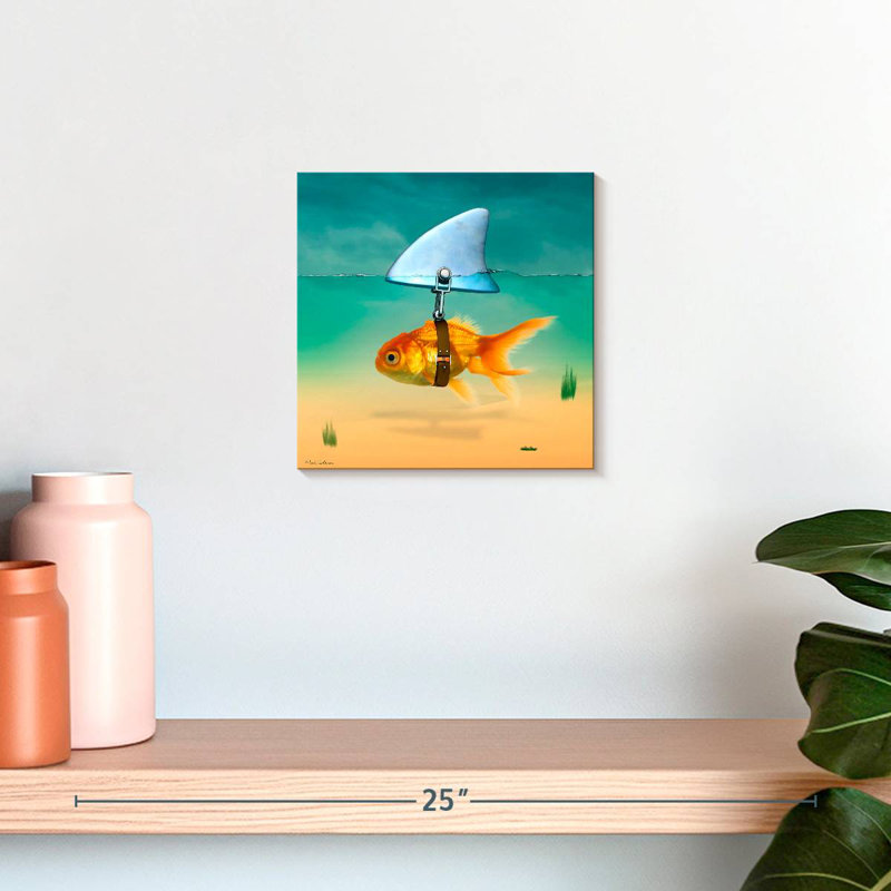 Ketti Fish Shark, 10" H x 10" W