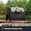 Barbecue portatif au charbon Rambler avec surface de cuisson noire de 218 po²