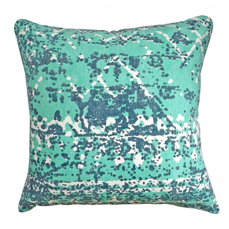 Abstract Cotton Throw Pillow