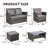 4 Person Wicker Patio Furniture Sets With 2 Ottomans-618874638