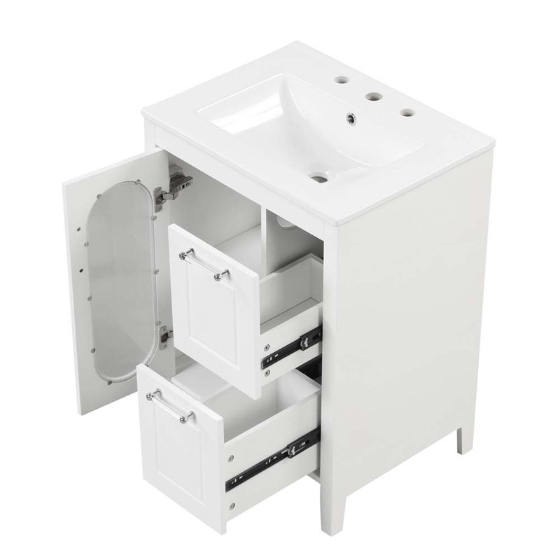 24" Bathroom Vanity with Sink, Cabinet