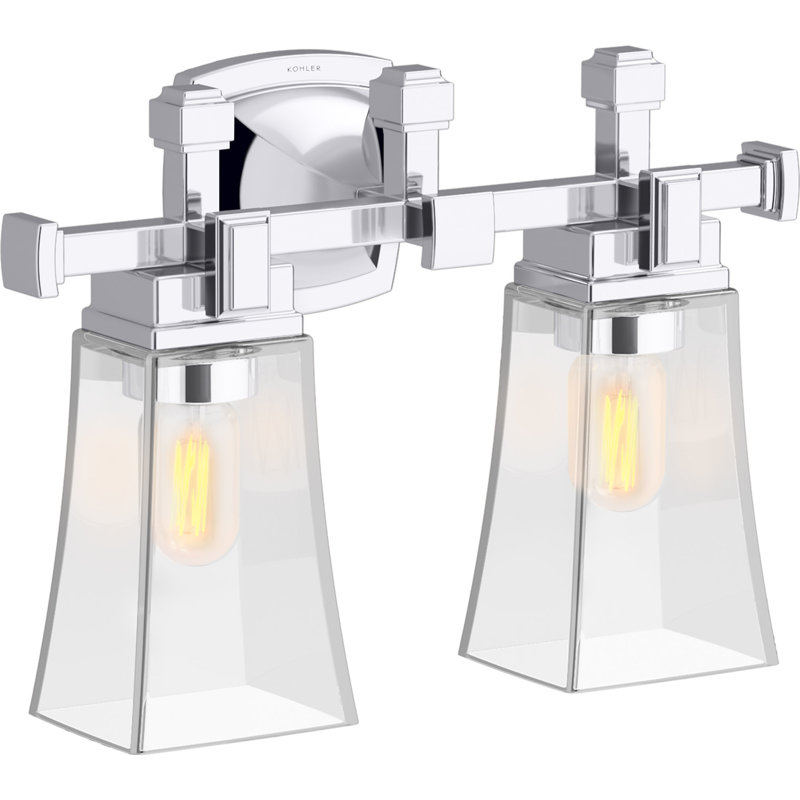 Riff 16 In. Two-Light Sconce, Polished Chrome