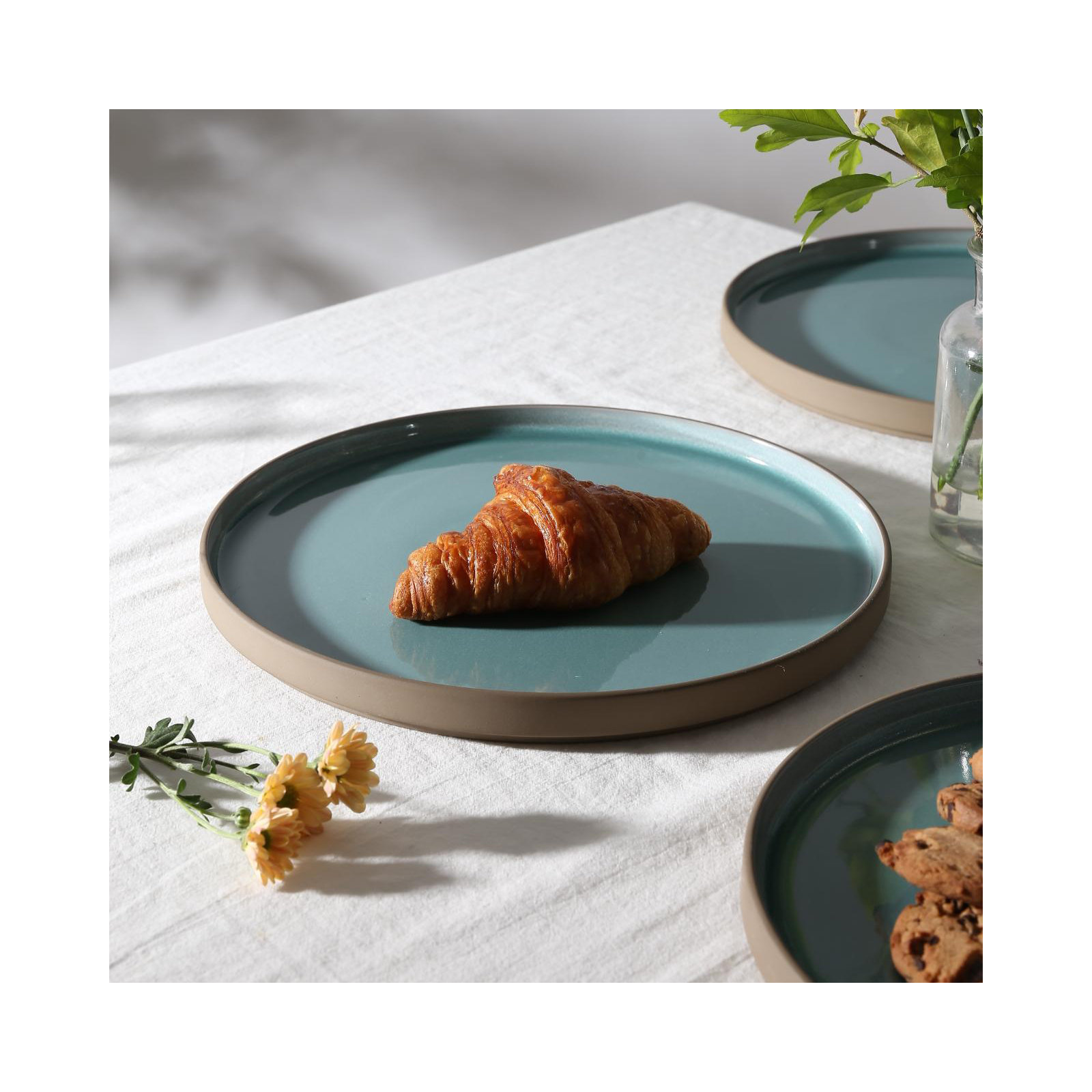 Willem 10.2'' Stoneware Dinner Plate , Set of 6, Verdure